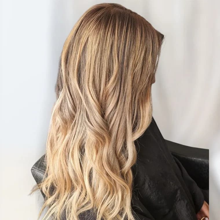 Balayage, after the treatment
