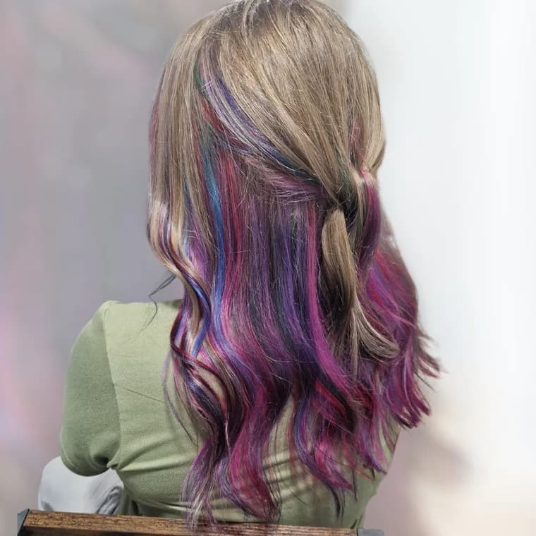 Vivid peekaboo, after the treatment